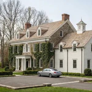 New England Ivy Clad Manor