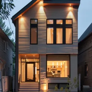 Craftsman Bungalow, Sleek Vertical Addition