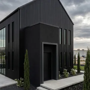 Midnight Monolith Urban Barndominium Loft