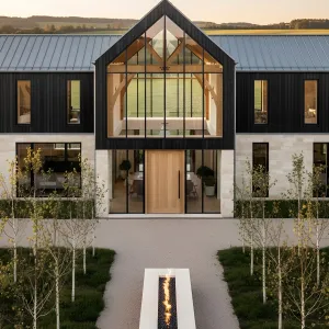 Timber Beacon Atrium Farmhouse