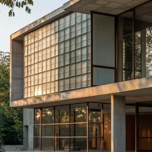 Glass Block Symphony: The Daylight Serenade