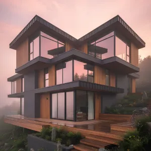 A Skyward Retreat in the Mist