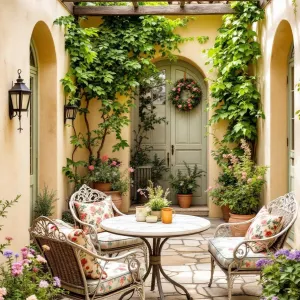 Floral Haven With a Secret Doorway