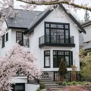 Preview of Charming White Haven Amidst Blossoms