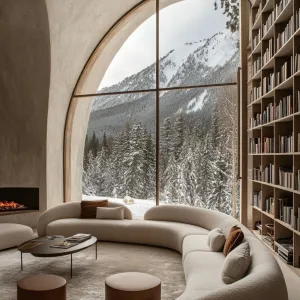 Curved Comfort: Nook with a View