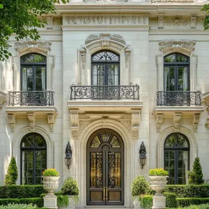 Carved Elegance with a Regal Entry