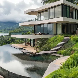 Floating Staircases to Terraces