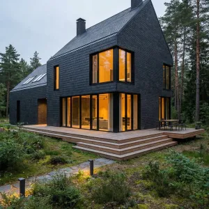 Midnight Gable Cabin In Pines