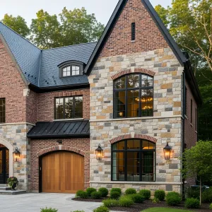 Gorgeous Brick Sanctuary with Stone Whimsy