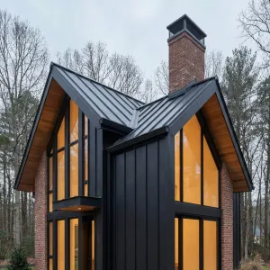Brick Lantern Cottage Under Ebony Peaks