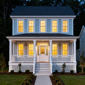 Evening Glow Colonial With Porch Haven
