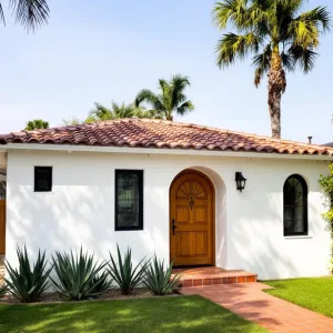 Idyllic Spanish Bungalow: A Palm-Fringed Haven