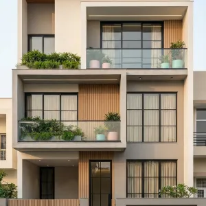 Stacked Garden Veranda Residence