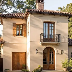 Rustic Reverie: A Modern French Façade