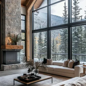 Mountain Chic: A Living Room with a View