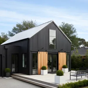 Shadow Barn With Blonde Timber Slides