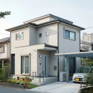 Pale-Block Eaves Courtyard Nest