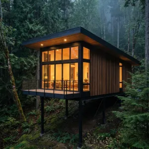 Evergreen Ledge Modern Forest Studio