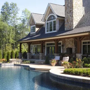 Rustic Retreat with Poolside Perfection