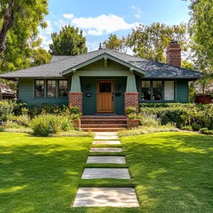 Green Haven with Brick Accents