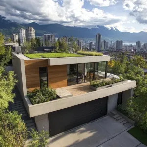 Rooftop Garden On the Garage