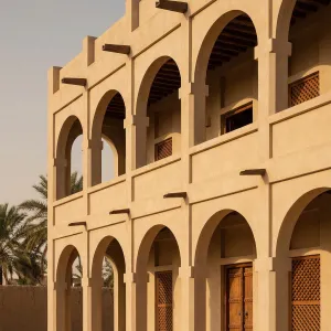 Desert Oasis Arcaded Courtyard House
