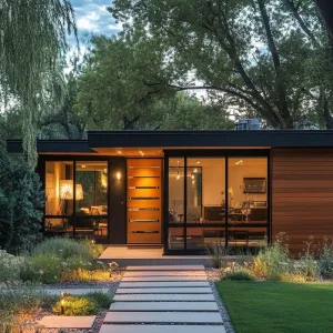 Mid-Century Stroll in the Twilight
