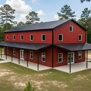 Charming Red Barndominium Retreat