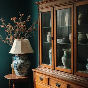 Vintage Velvet Vase Nook