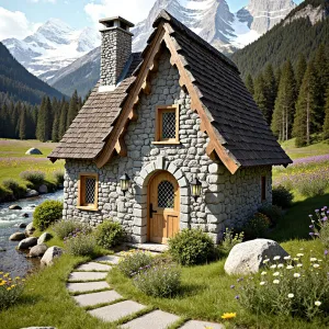 Stone Cottage By The Mountain Stream