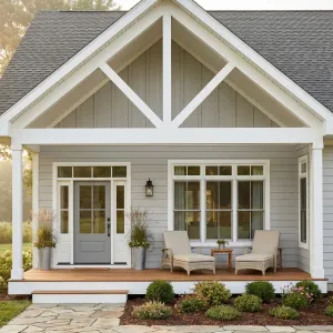 Inviting Porch Gable Country Escape