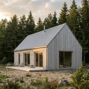 Scandinavian Timber Meadow Retreat