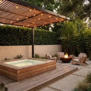 Warm Glow Courtyard Soak Retreat