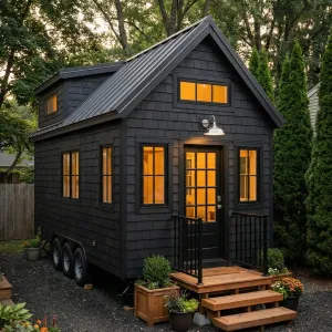 Midnight Shingle Woodland Tiny Nest