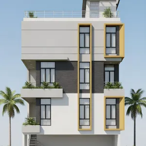 Sunrise Frames On Stacked Volumes