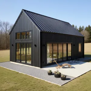 Ink-Sheath Barn With Patio Ease