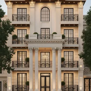 Grecian Grandeur With Balcony Glow