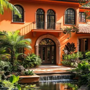 Tropical Villa with a Splash of Color