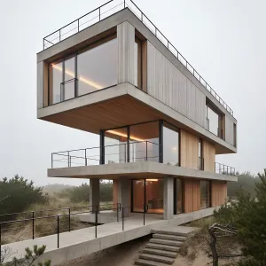 Tide-Lift Timber Concrete House