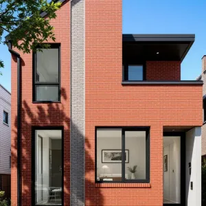 Contemporary Brick Chic with Angular Flair