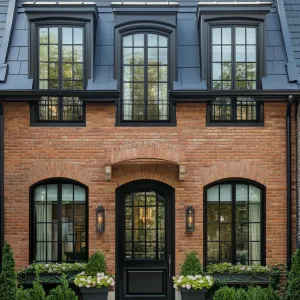 Stately Brick Abode with Modern Flare