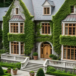 Whimsical Ivy-Veiled Chateau