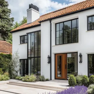 Modern Marvel Among Mediterranean Blooms