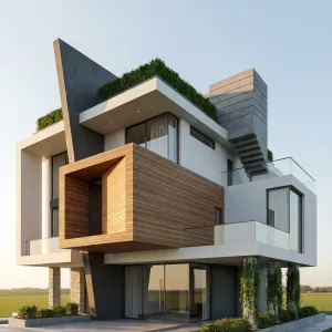 Skyterrace Timber Stack Residence