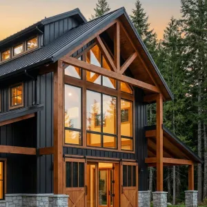 Evergreen Timberfront Barndominium Lodge
