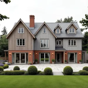 A Fusion of Red Brick and Timber Charm