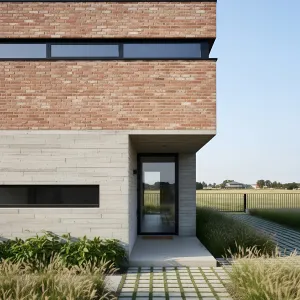 Brick Box Over Concrete Base