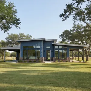 Elegant Rustic Retreat with a Mid-Century Flair
