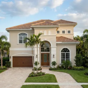 Mediterranean Archway Palmfront Haven