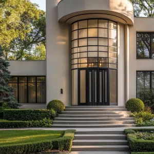 Rounded Elegance: An Art Deco Retreat
